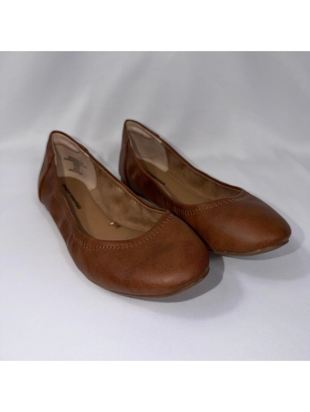 Amazon Essentials Women’s Ballet Flats Brown Size 8.5 Wide